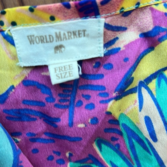 Euphoric Jungle Multicolor Abstract Kimono OS - Picture 8 of 9